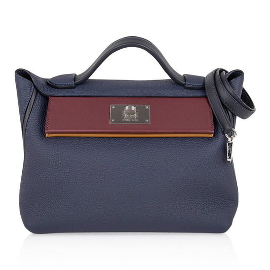 24 24 29 Bag Blue Nuit Indigo Bordeaux Kraft Palladium